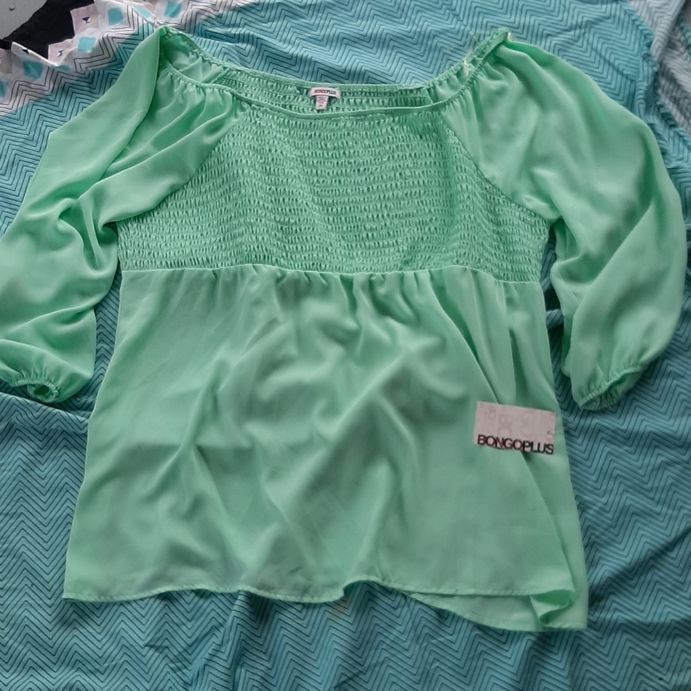 BONGOPLUS SEXY TOP MINT GREEN 2X NWT